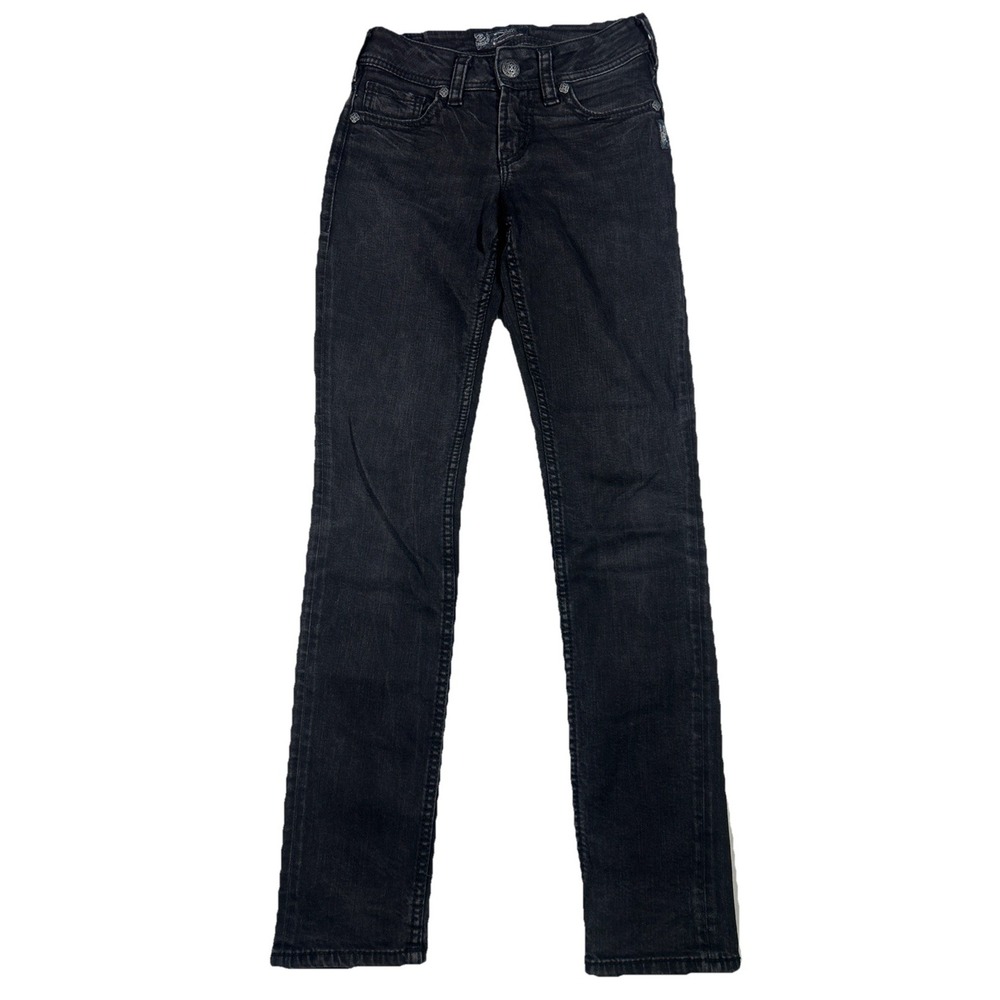 Silver Suki Mid Skinny Black Stretch Jeans‎ Women's Size 25/31